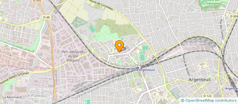 localisation de l'entreprise MONSIEUR WESLEY GARCIA  ARGENTEUIL