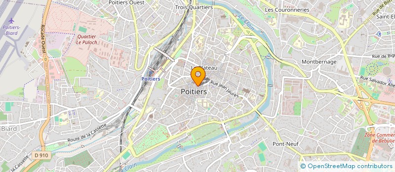 localisation de l'entreprise MONSIEUR WESLEY GICAILLAUD  POITIERS