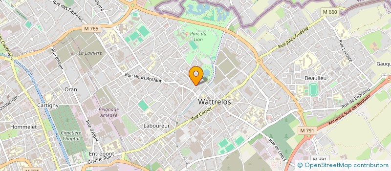 localisation de l'entreprise MONSIEUR WESLEY MAERTENS à WATTRELOS