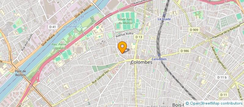 localisation de l'entreprise MONSIEUR WESLEY MARIGNALE  COLOMBES