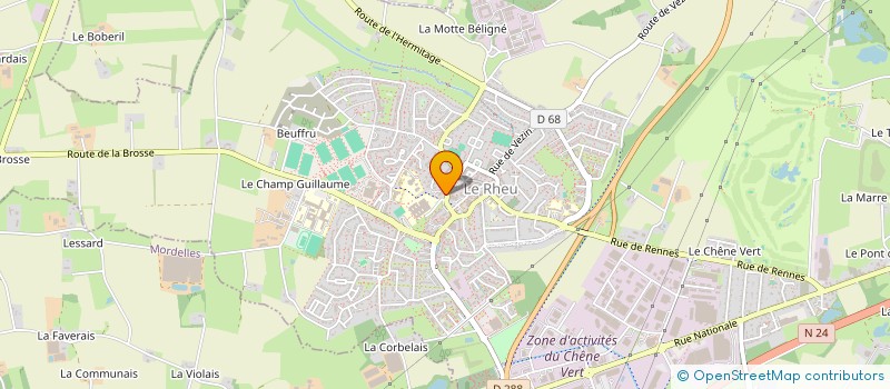 localisation de l'entreprise MONSIEUR WESLEY MORVANY  LE RHEU