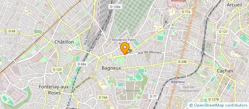 localisation de l'entreprise MONSIEUR WESLY PIERRIMAS à BAGNEUX