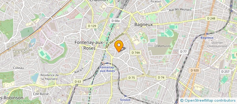 localisation de l'entreprise MONSIEUR WESSOU DIABY à FONTENAY-AUX-ROSES