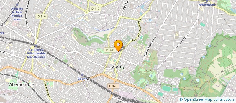 localisation de l'entreprise MONSIEUR WEVELLO FERREIRA LUZ  GAGNY