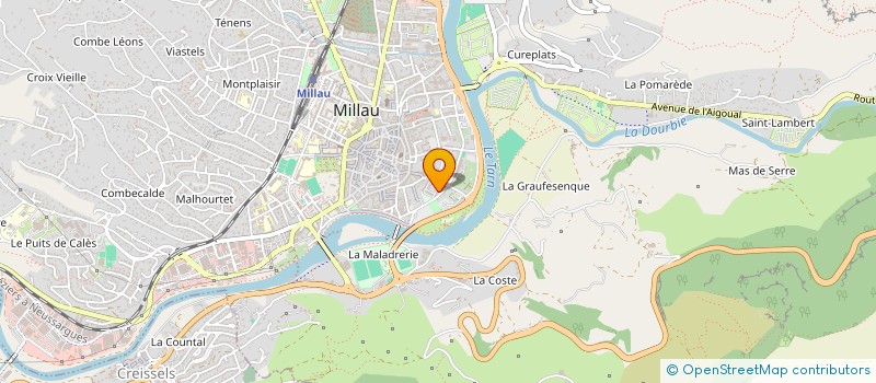 localisation de l'entreprise MONSIEUR WEWARD NANNON  MILLAU