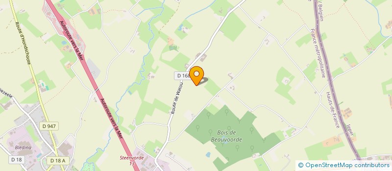 localisation de l'entreprise MONSIEUR WIETSE DE BAENE  STEENVOORDE
