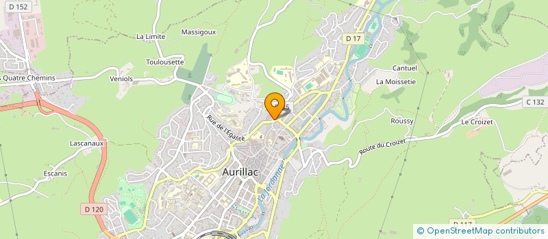 localisation de l'entreprise MONSIEUR WILDER PIEDRAHITA CASTANO à AURILLAC