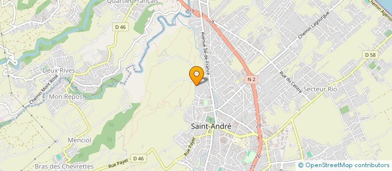 localisation de l'entreprise MONSIEUR WILDY MOUNIATA à SAINT-ANDRE