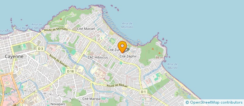 localisation de l'entreprise MONSIEUR WILEM SUFRIN  CAYENNE