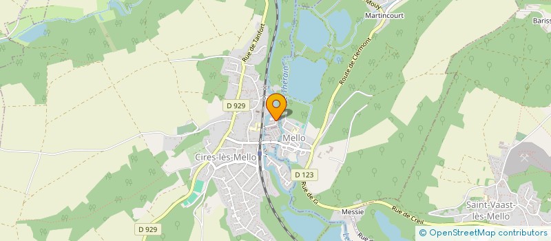 localisation de l'entreprise MONSIEUR WILFRID ADJUTOR  CIRES-LES-MELLO