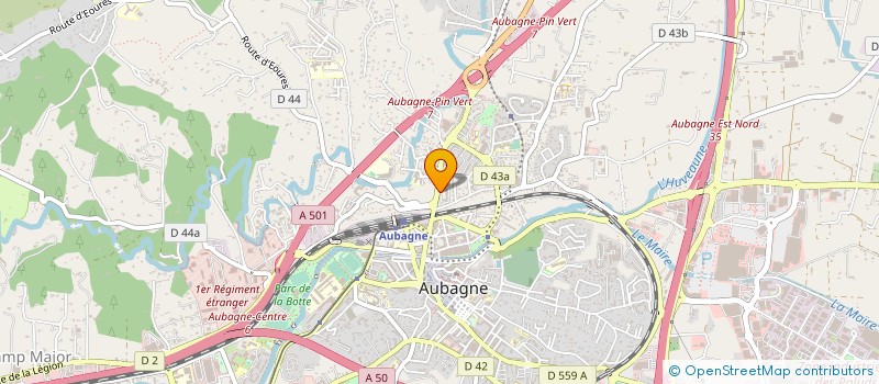 localisation de l'entreprise MONSIEUR WILFRID AMIR  AUBAGNE