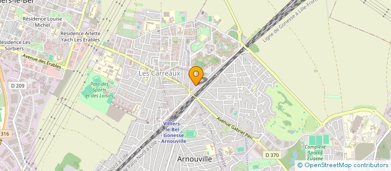 localisation de l'entreprise MONSIEUR WILFRID AROQUIANADIN à GONESSE