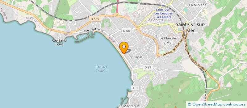 localisation de l'entreprise MONSIEUR WILFRID BASSIN à SAINT-CYR-SUR-MER