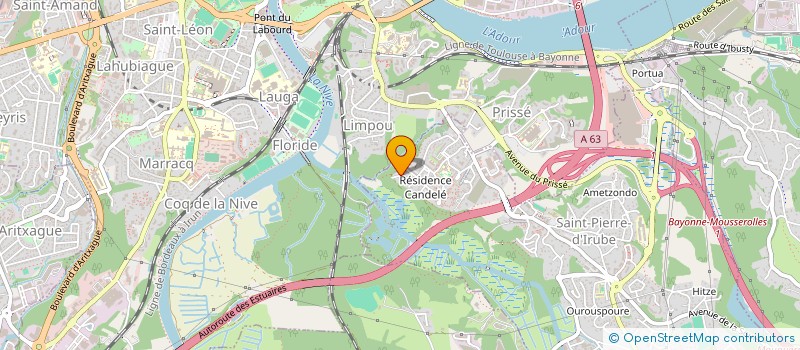 localisation de l'entreprise MONSIEUR WILFRID BAUDOUIN  SAINT-PIERRE-D'IRUBE