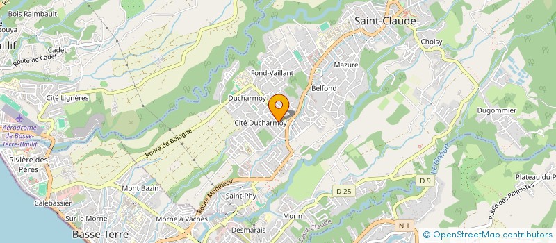 localisation de l'entreprise MONSIEUR WILFRID BERNADIN à SAINT-CLAUDE