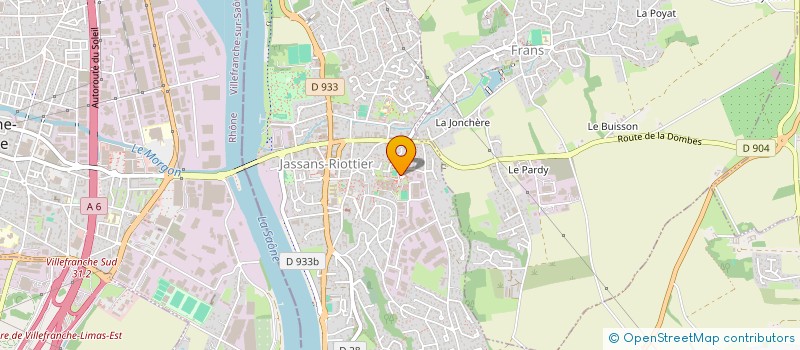 localisation de l'entreprise MONSIEUR WILFRID BOISSY  JASSANS-RIOTTIER