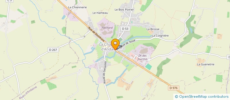 localisation de l'entreprise MONSIEUR WILFRID BONNEL à RIVES D'ANDAINE