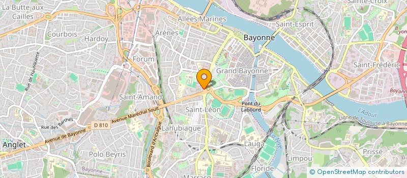 localisation de l'entreprise MONSIEUR WILFRID BOUINEAU à BAYONNE