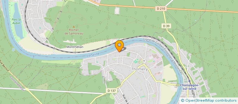 localisation de l'entreprise MONSIEUR WILFRID COLLE  THOMERY