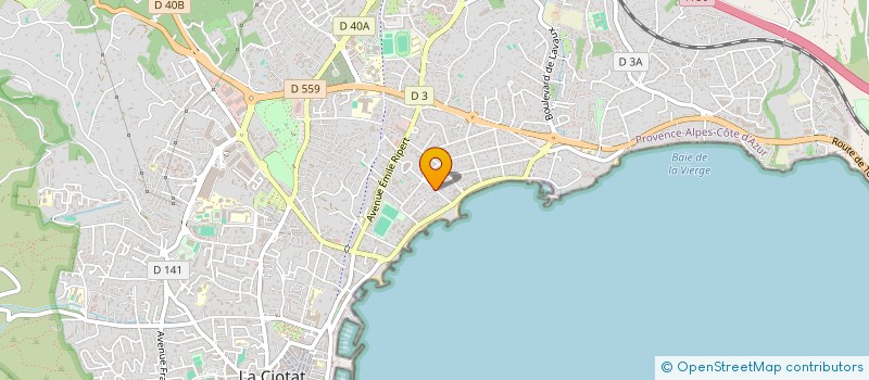 localisation de l'entreprise MONSIEUR WILFRID DEBRAS à LA CIOTAT