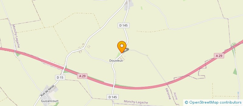 localisation de l'entreprise MONSIEUR WILFRID DERY  MONCHY-LAGACHE