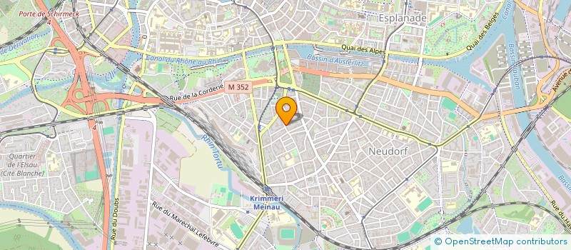 localisation de l'entreprise MONSIEUR WILFRID EVE  STRASBOURG