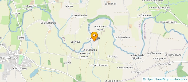 localisation de l'entreprise MONSIEUR WILFRID GARNIER  ERCE-EN-LAMEE