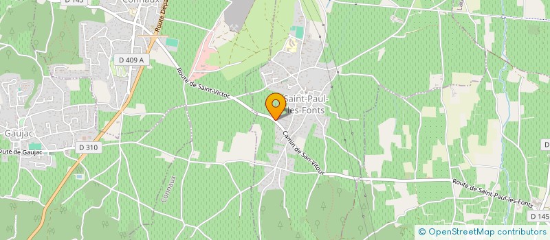 localisation de l'entreprise MONSIEUR WILFRID GAUWE  SAINT-PAUL-LES-FONTS