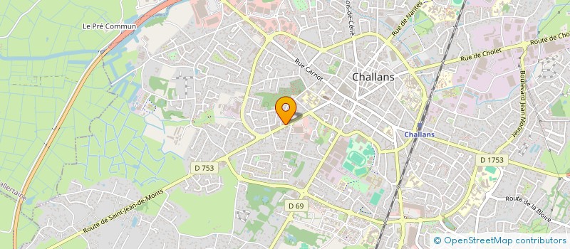 localisation de l'entreprise MONSIEUR WILFRID GUILLOT à CHALLANS