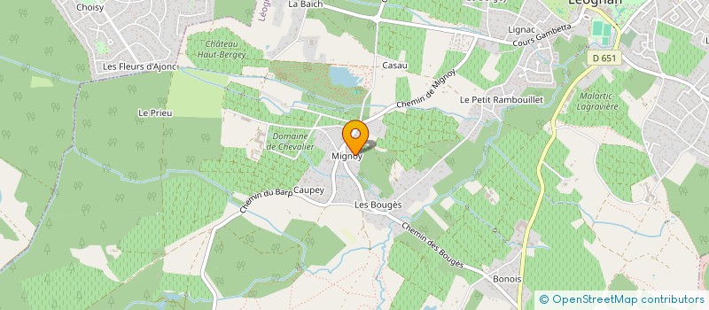 localisation de l'entreprise MONSIEUR WILFRID JOLLY à LEOGNAN
