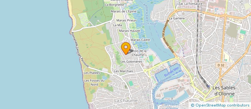 localisation de l'entreprise MONSIEUR WILFRID LE BIVIC à LES SABLES D'OLONNE