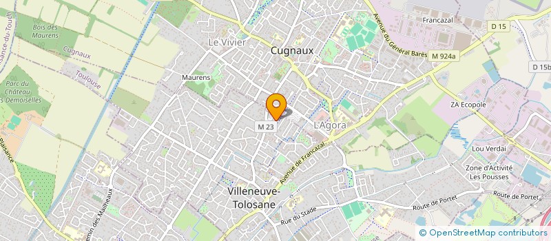 localisation de l'entreprise MONSIEUR WILFRID MARQUAY à VILLENEUVE-TOLOSANE