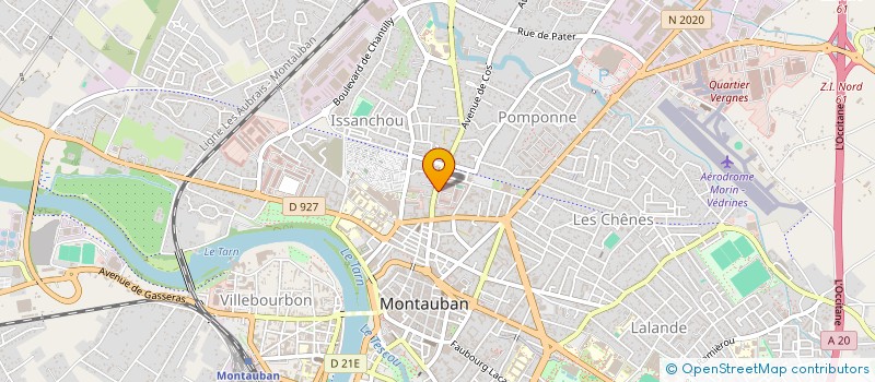 localisation de l'entreprise MONSIEUR WILFRID MAURICE-BELAY  MONTAUBAN