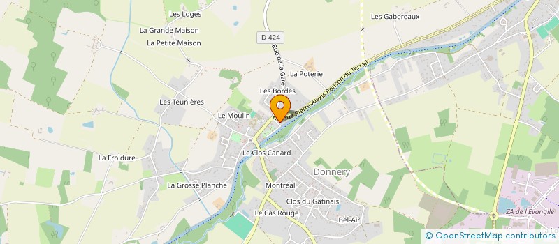 localisation de l'entreprise MONSIEUR WILFRID MAURIN  DONNERY