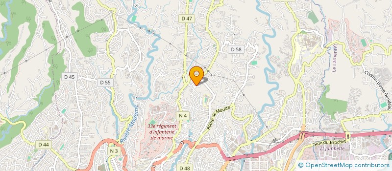 localisation de l'entreprise MONSIEUR WILFRID NEY  FORT-DE-FRANCE