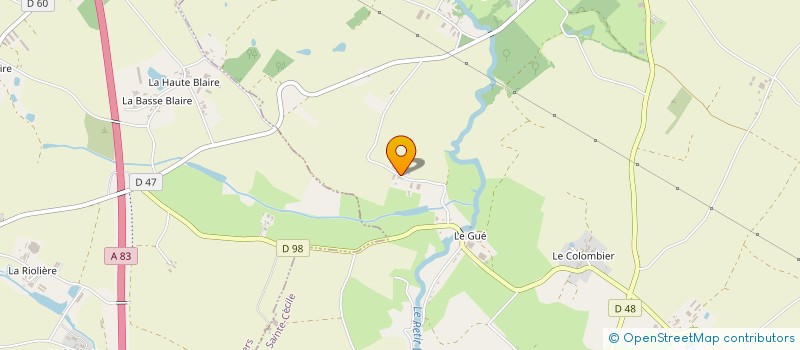 localisation de l'entreprise MONSIEUR WILFRID PELON  SAINTE-CECILE