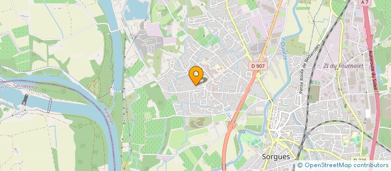 localisation de l'entreprise MONSIEUR WILFRID PRUDHOMME  SORGUES