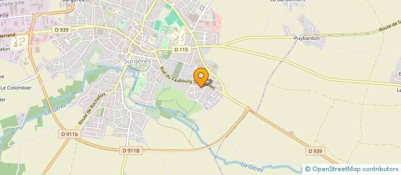 localisation de l'entreprise MONSIEUR WILFRID RAVET  SURGERES