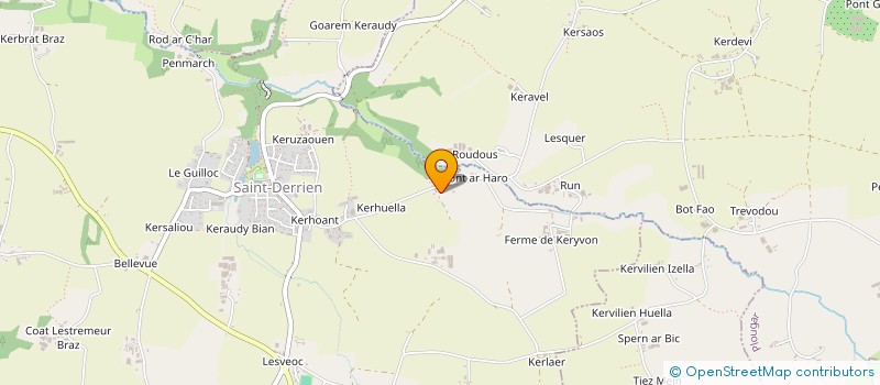 localisation de l'entreprise MONSIEUR WILFRID THIEULIN  SAINT-DERRIEN