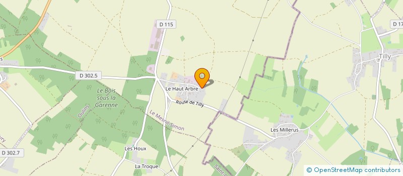localisation de l'entreprise MONSIEUR WILFRID TOMMERAY à LE MESNIL-SIMON
