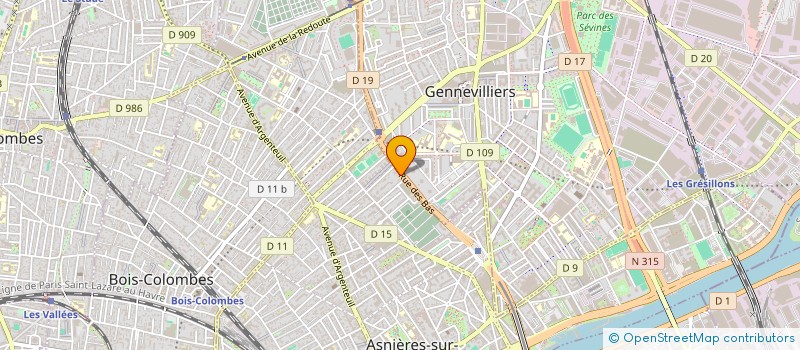 localisation de l'entreprise MONSIEUR WILFRID TSANGO A BEKA OBILI à ASNIERES-SUR-SEINE
