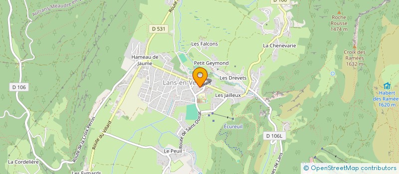 localisation de l'entreprise MONSIEUR WILFRID VALETTE  LANS-EN-VERCORS