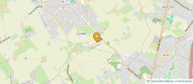 localisation de l'entreprise MONSIEUR WILFRID VALLAEYS  LINSELLES