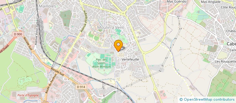 localisation de l'entreprise MONSIEUR WILFRID VERBANCK  PERPIGNAN