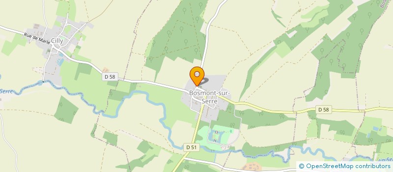 localisation de l'entreprise MONSIEUR WILFRID VIGNERON  BOSMONT-SUR-SERRE