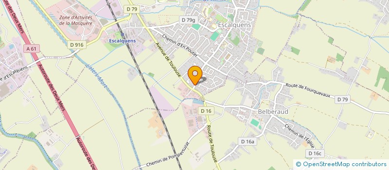 localisation de l'entreprise MONSIEUR WILFRIED ADAM  ESCALQUENS