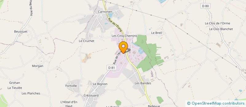 localisation de l'entreprise MONSIEUR WILFRIED BADOUARD  QUESSOY