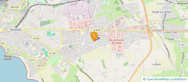 localisation de l'entreprise MONSIEUR WILFRIED BAILLIOT  GRANVILLE