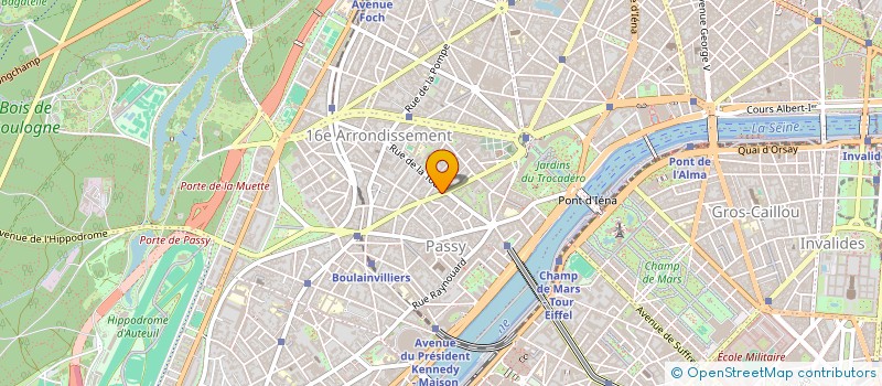 localisation de l'entreprise MONSIEUR WILFRIED BALDE  PARIS