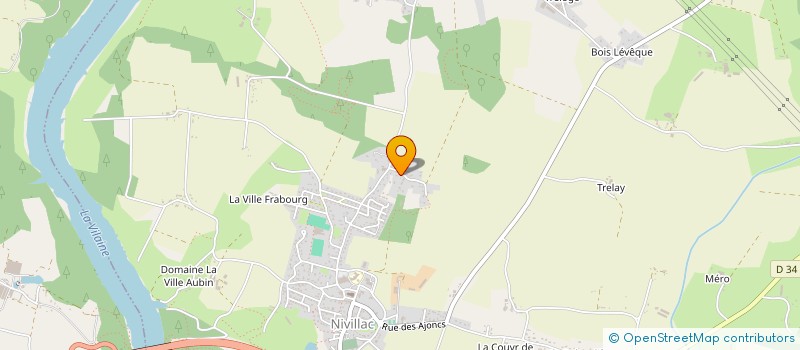 localisation de l'entreprise MONSIEUR WILFRIED BARRAUD  NIVILLAC